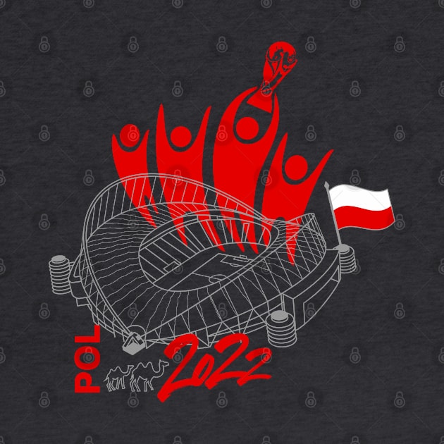 Poland World Cup Soccer 2022 by DesignOfNations